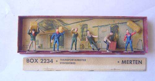 MERTENS HO Scale Figures - Box 2234 Transport Workers x 6