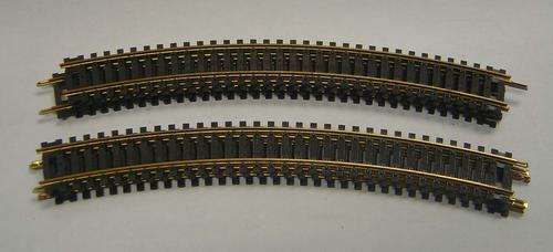 ATLAS HO Scale Brass Track - 18inch Radius, 30 degree Curves x 7