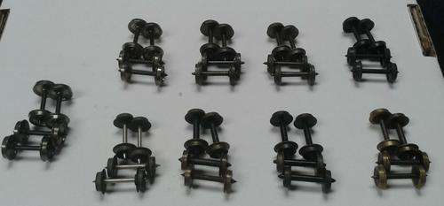 HO Scale Accessories - Metal Wagon Wheels x 9 Sets