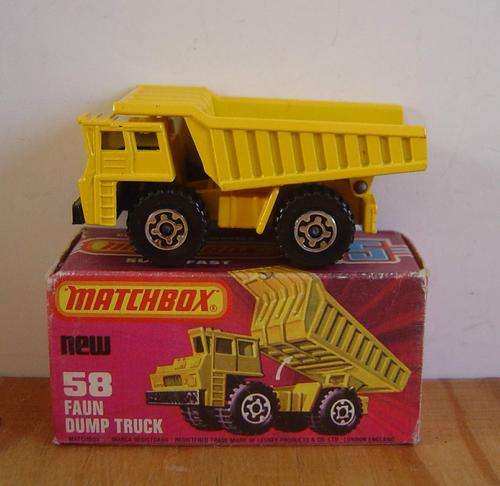 Matchbox Lesney #58 Faun Dump Truck