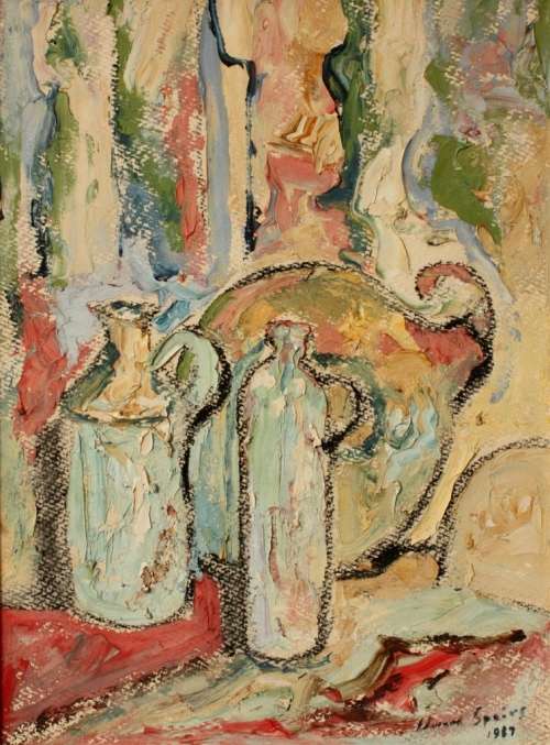 Edward Speirs Still life oil