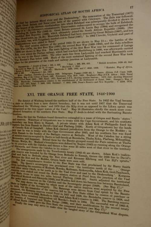 Historical Atlas of South Africa 1922