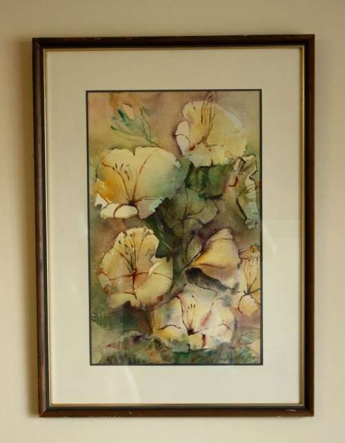 Famous Jocelyn Boyley painting of Cups of gold