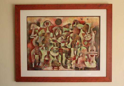 Oil painting by Nicho Phuti