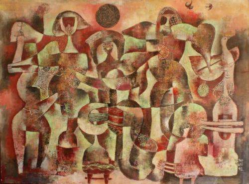 Oil painting by Nicho Phuti