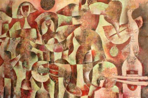 Oil painting by Nicho Phuti