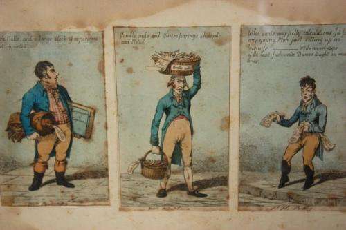 19th century lithograph prints "Cries of London"