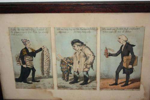 19th century lithograph prints "Cries of London"