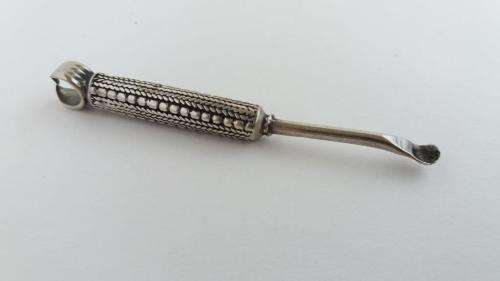 Silver opium spoon