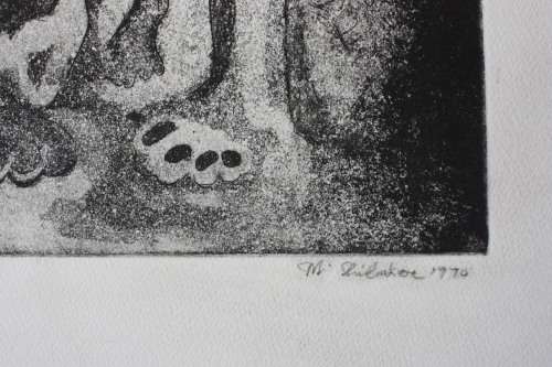 Cyprian Mpho Shilakoe (1946-1972) Etching - Group III