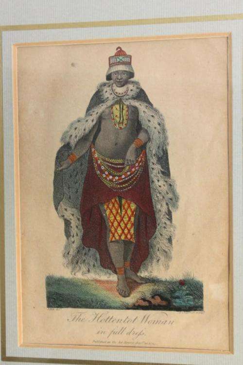 1794 Hottentot Woman engraving by John Chapman