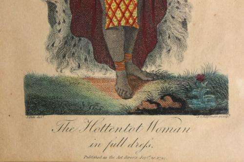 1794 Hottentot Woman engraving by John Chapman