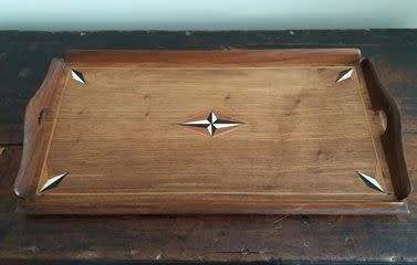 Old Cape wooden tray with inlay