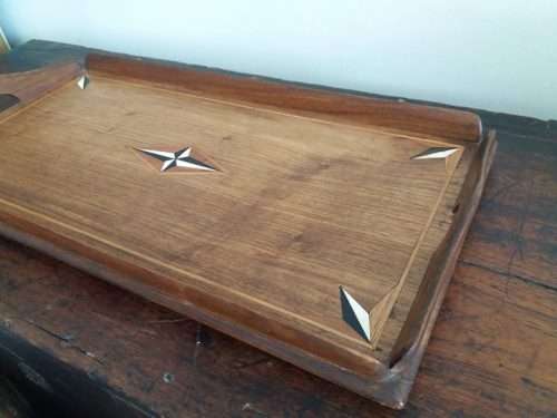 Old Cape wooden tray with inlay