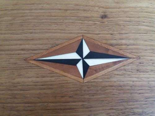 Old Cape wooden tray with inlay