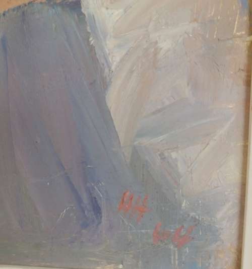 Heidi Herzog (1905-1967) oil on canvas of flowers 1964