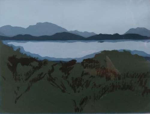 Alice Goldin - Winter morning woodcut