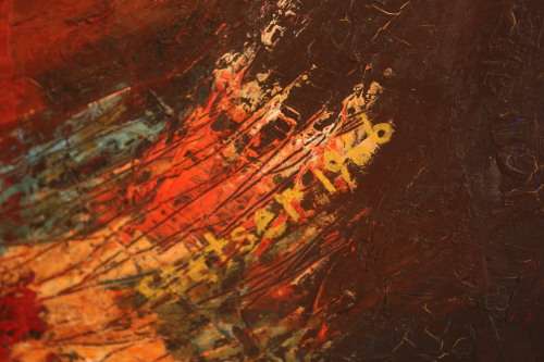 Ian Coetser oil on board 1966