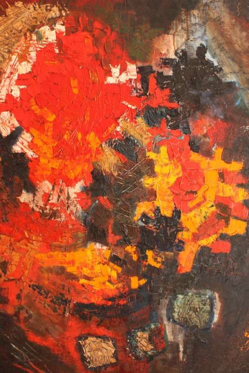 Ian Coetser oil on board 1966