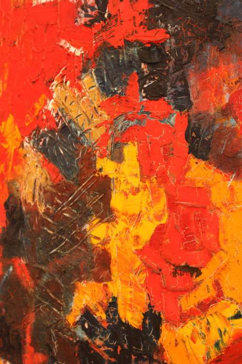 Ian Coetser oil on board 1966