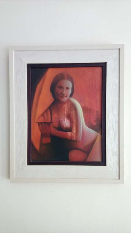 Peter van Straten nude oil painting
