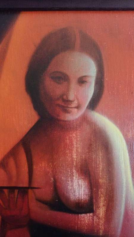 Peter van Straten nude oil painting