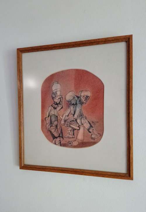 Nathaniel Mokgosi mixed media