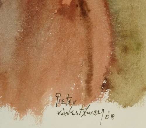 Pieter van der Westhuizen watercolour - Investment piece!