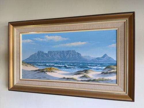 Oil painting of Table Mountain by Paul Munro