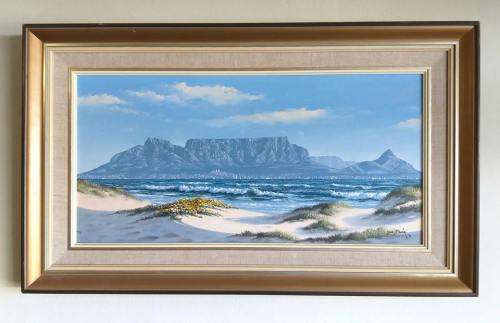 Oil painting of Table Mountain by Paul Munro