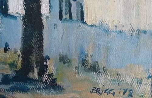 Melvyn Brigg oil painting of Cape cottages
