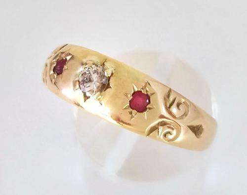 Victorian ruby and diamond ring