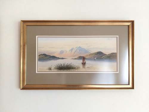 Antique landscape watercolour
