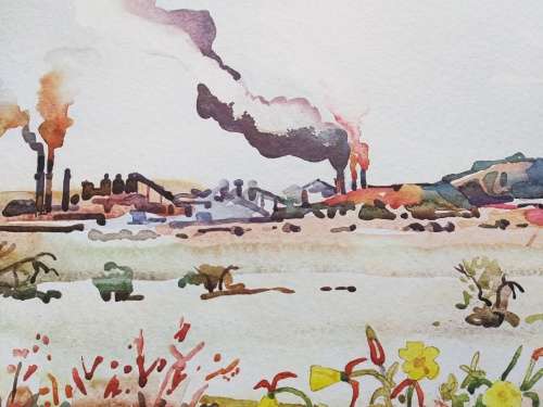 Walter Battiss signed lithograph