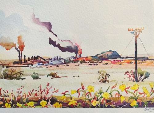 Walter Battiss signed lithograph