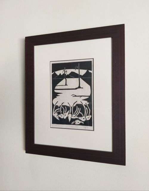 Fred Page woodcut - Droogte