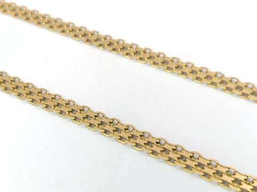 Vintage 9ct gold mesh necklace
