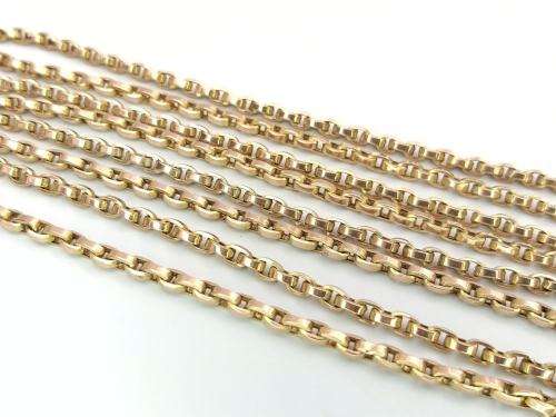 Spectacular Victorian 9ct gold guard chain