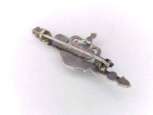 Sterling silver Queen`s Jubilee brooch