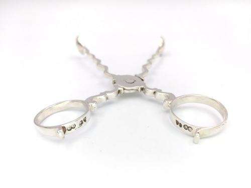 Victorian sterling silver sugar nips