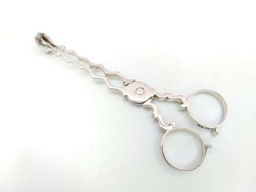 Victorian sterling silver sugar nips