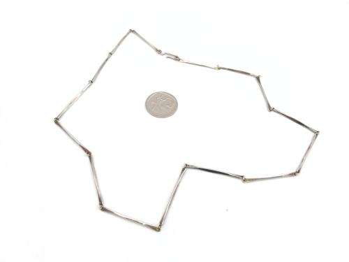 Modernist sterling silver necklace
