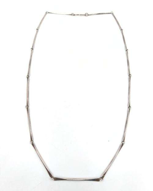 Modernist sterling silver necklace