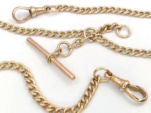 Antique 9ct gold fob chain