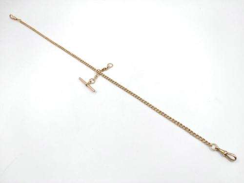 Antique 9ct gold fob chain