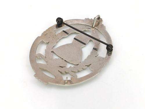 Antique sterling silver Van Riebeeck Society brooch