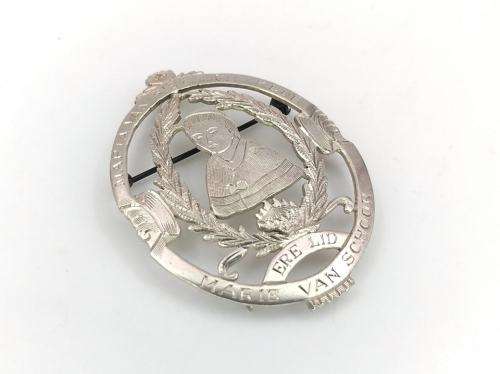 Antique sterling silver Van Riebeeck Society brooch