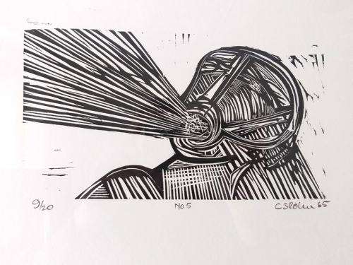 Cecil Skotnes original linocut (framed)