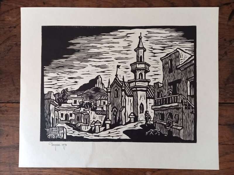 Set of 6 original folio of Gregoire Boonzaier linocuts