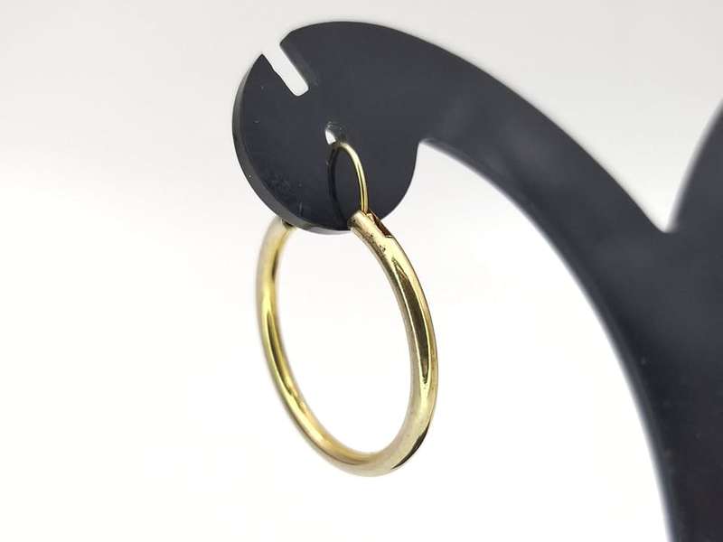 9ct gold hoop earrings